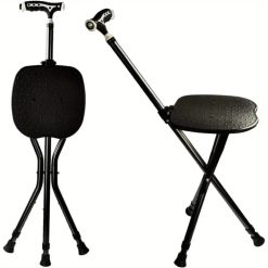 Heavy-Duty Folding Cane with Seat