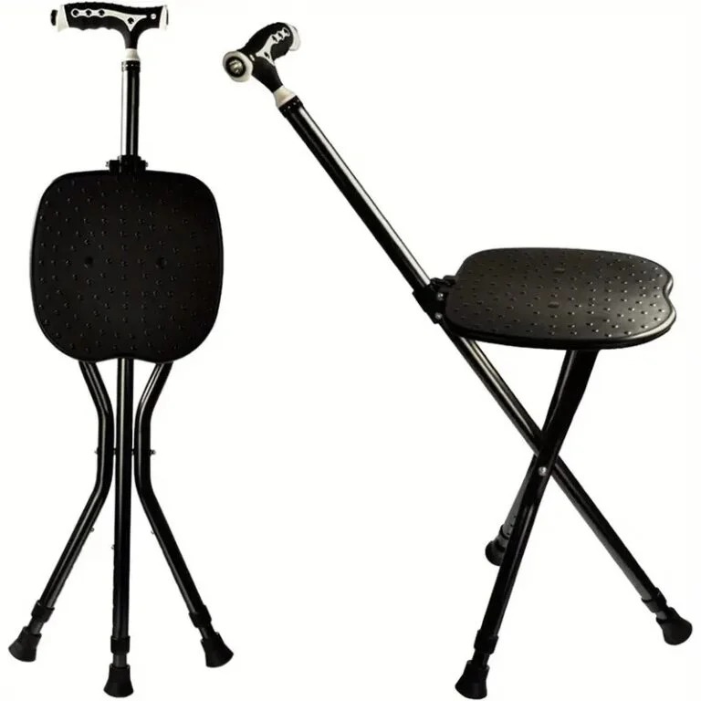 Heavy-Duty Folding Cane with Seat